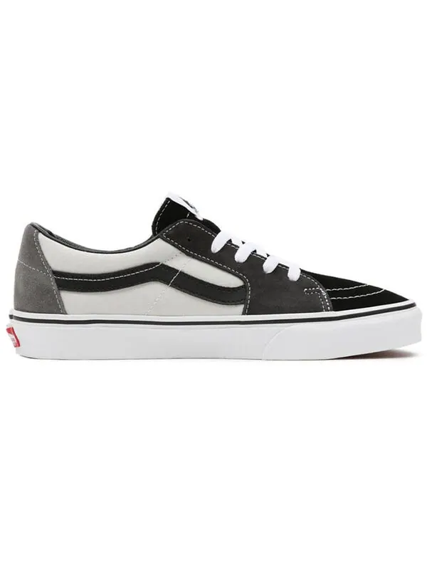 Кроссовки sk8-low 'color block - drizzle white' Vans — изображение 2 из 4, черный/белый/серый