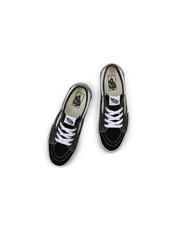 Кроссовки sk8-low 'color block - drizzle white' Vans — изображение 4 из 4, черный/белый/серый