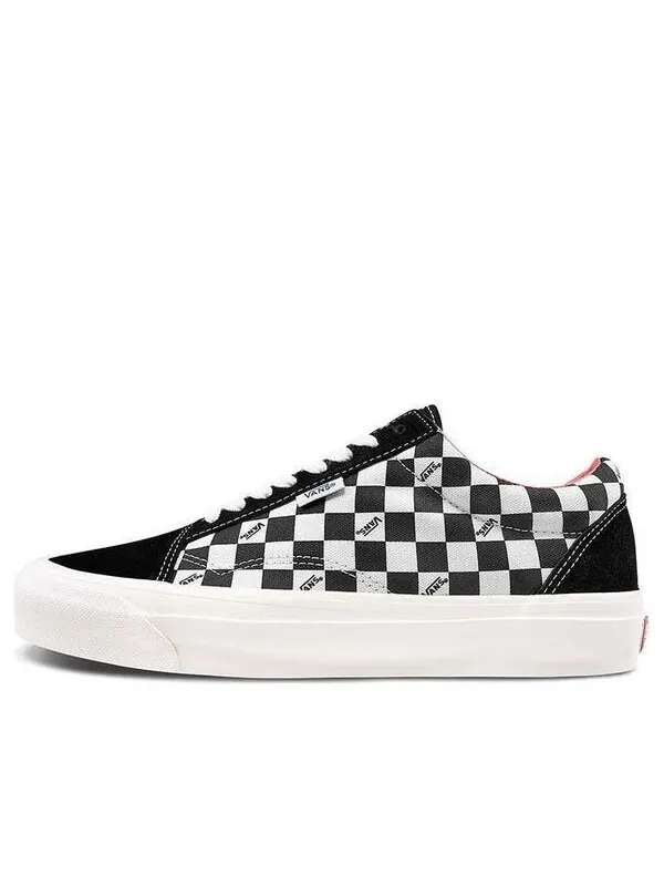 Кроссовки old skool ns og lx checkboard 'black white' Vans — изображение 1 из 4, черный/белый