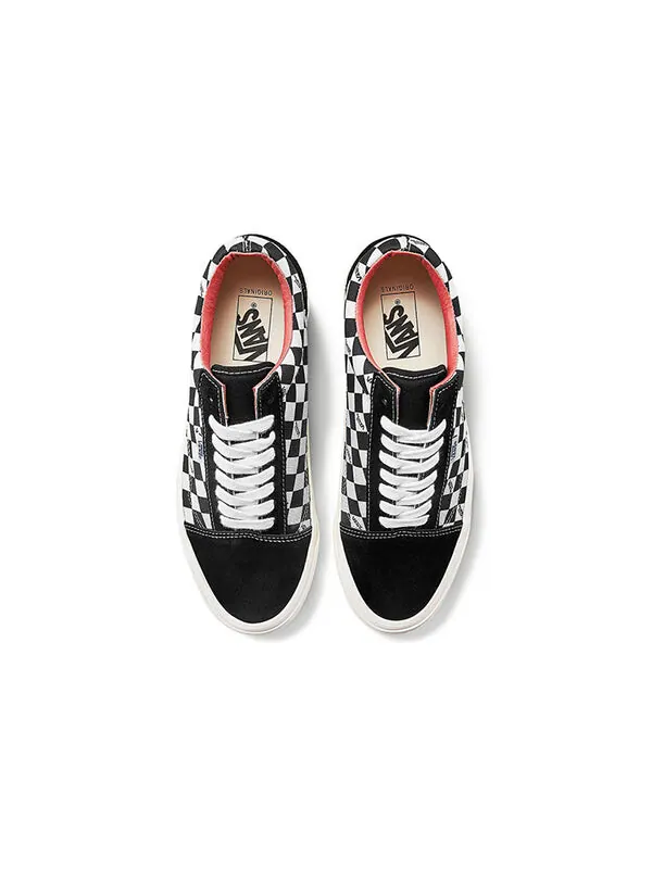 Кроссовки old skool ns og lx checkboard 'black white' Vans — изображение 3 из 4, черный/белый