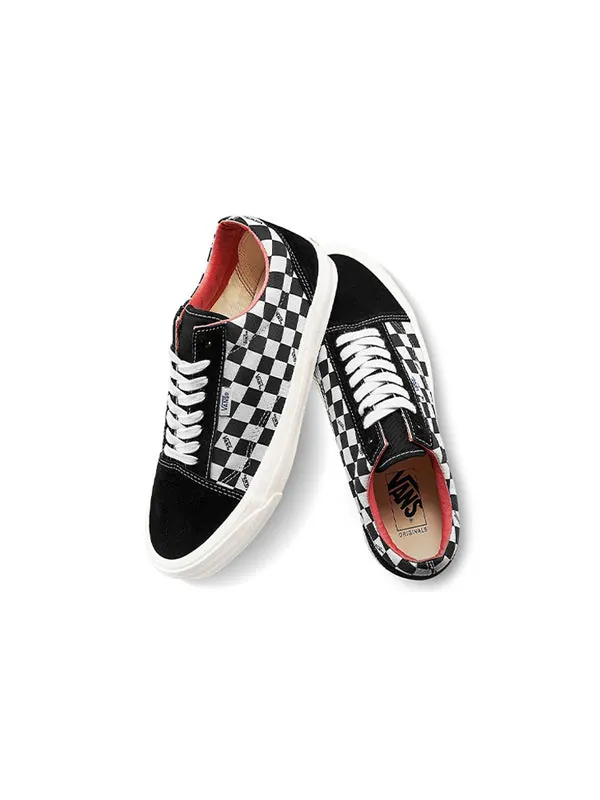 Кроссовки old skool ns og lx checkboard 'black white' Vans — изображение 4 из 4, черный/белый