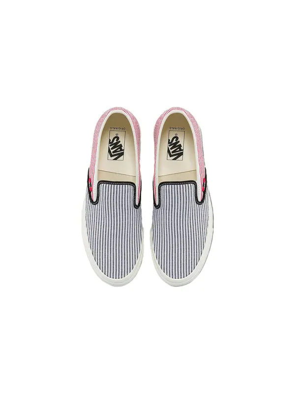 Кроссовки style 48 lx casual fashion skate shoes blue pink stripe 'blue pink' Vans — изображение 3 из 4, синий/розовый