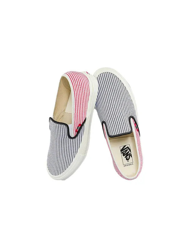 Кроссовки style 48 lx casual fashion skate shoes blue pink stripe 'blue pink' Vans — изображение 4 из 4, синий/розовый