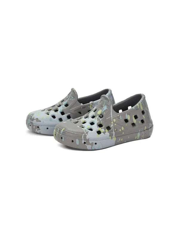 Кроссовки trek slip-on 'paint splatter - frost grey' Vans — изображение 2 из 4, серый