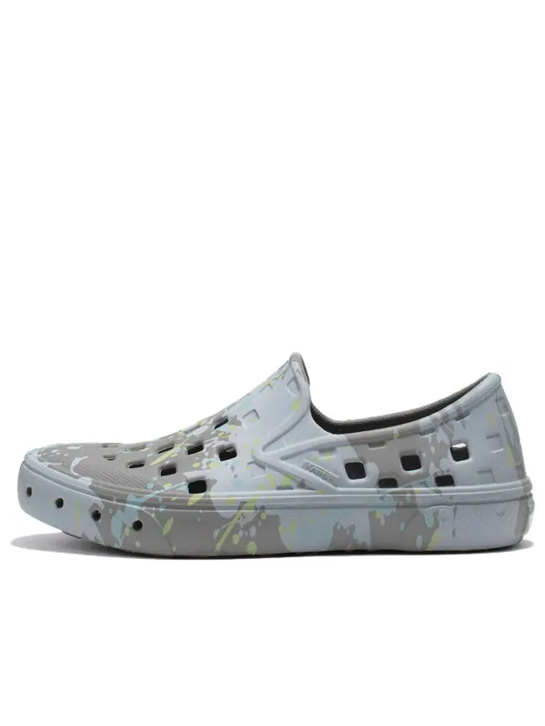 Кроссовки paint splatter slip-on trk shoes 'grey blue' Vans — изображение 1 из 4, серый/синий