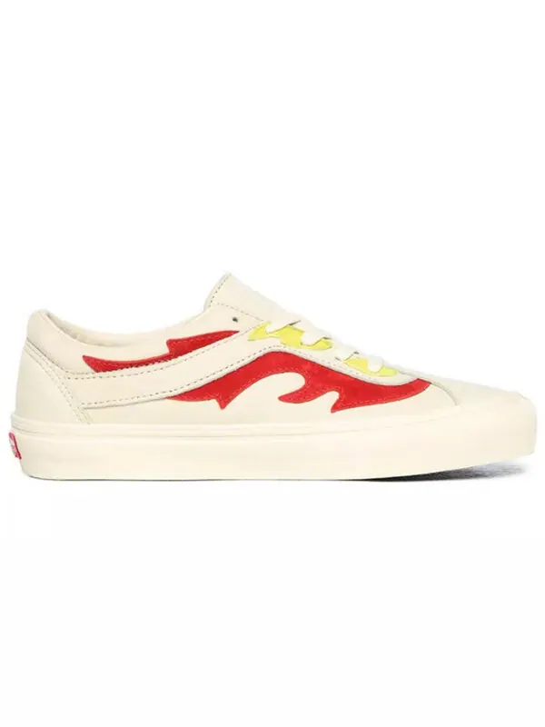 Кроссовки bold ni 'flamethrower - white' Vans — изображение 2 из 4, красный