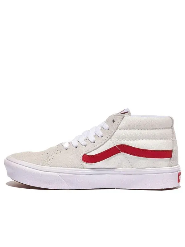 Кроссовки sk8-mid beige/red Vans — изображение 1 из 4, кремовый/красный