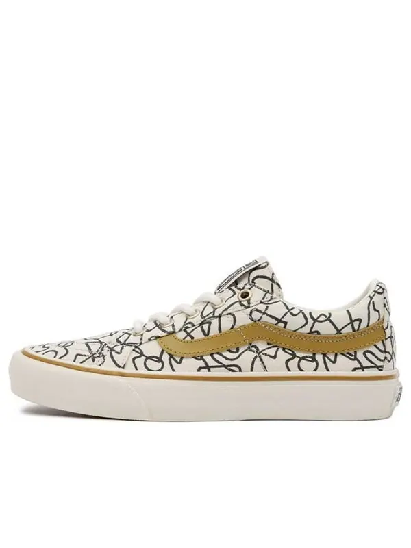 Кроссовки textured waves x sk8-low reissue 'marshmallow abstract' Vans — изображение 1 из 4, белый/коричневый
