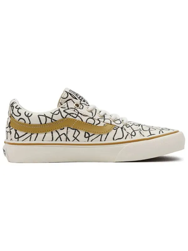 Кроссовки textured waves x sk8-low reissue 'marshmallow abstract' Vans — изображение 2 из 4, белый/коричневый
