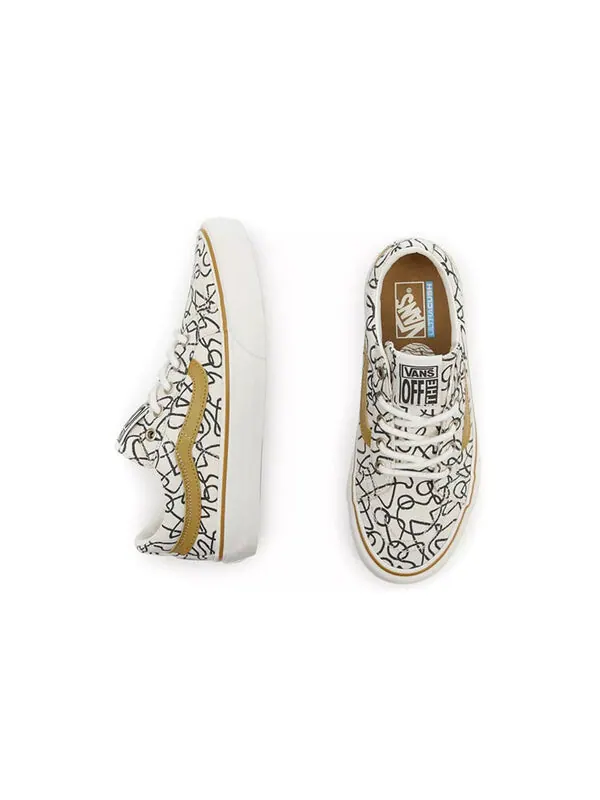 Кроссовки textured waves x sk8-low reissue 'marshmallow abstract' Vans — изображение 4 из 4, белый/коричневый