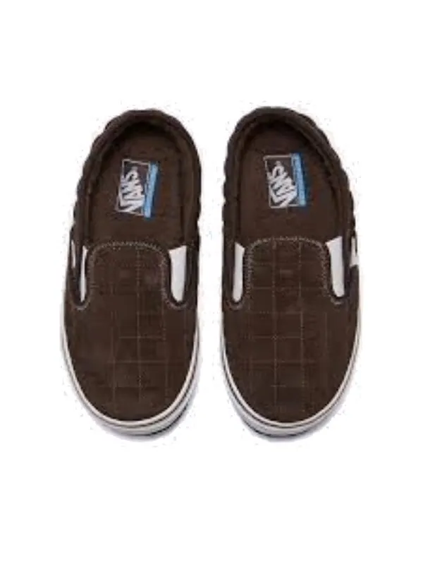 Кроссовки slip-er 2 sherpa demitasse 'brown white' Vans — изображение 4 из 4, коричневый/белый