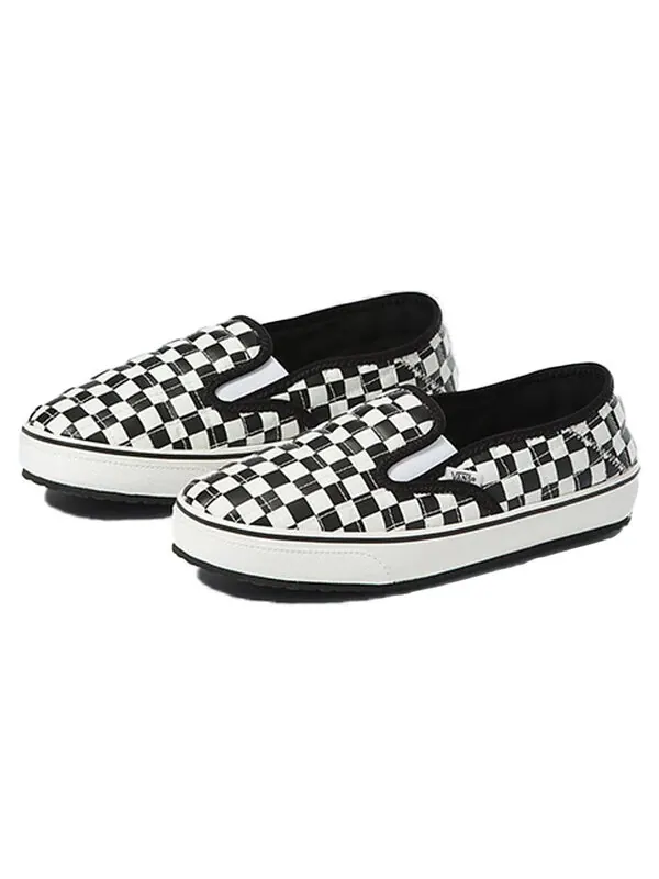 Кроссовки slip on leisure shoes black/white black and white Vans — изображение 3 из 4, черный белый