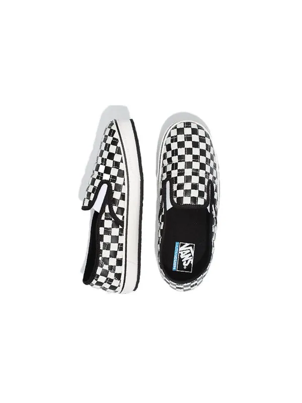 Кроссовки slip on leisure shoes black/white black and white Vans — изображение 4 из 4, черный белый