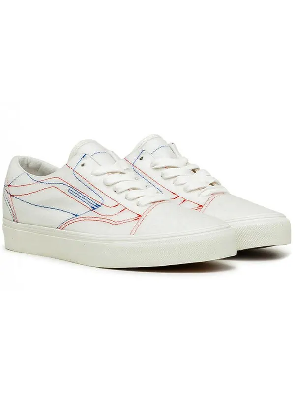 Кроссовки taka hayashi x sk8-low lx 'diy - marshmallow' Vans — изображение 3 из 4, белый/мульти
