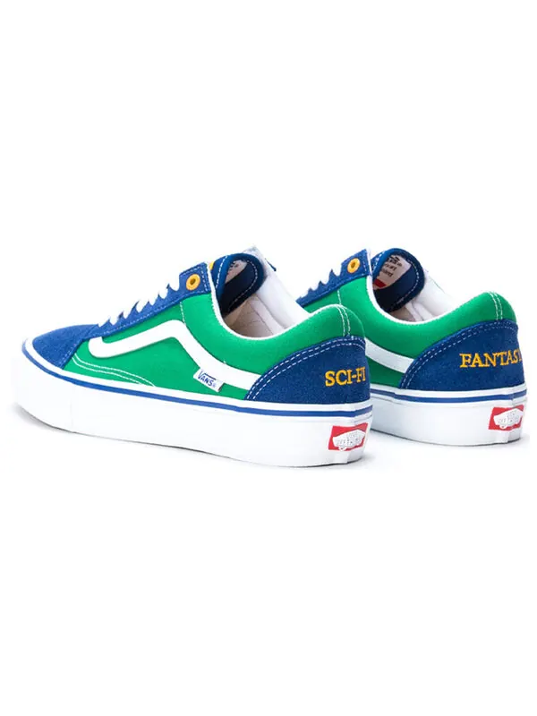 Кроссовки scifi fantasy x old skool pro 'green blue' Vans — изображение 3 из 4, зеленый/синий