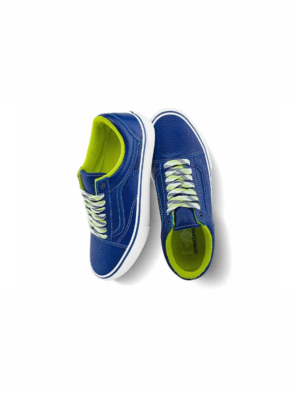 Кроссовки quartersnacks x old skool pro ltd blue Vans — изображение 3 из 4, синий