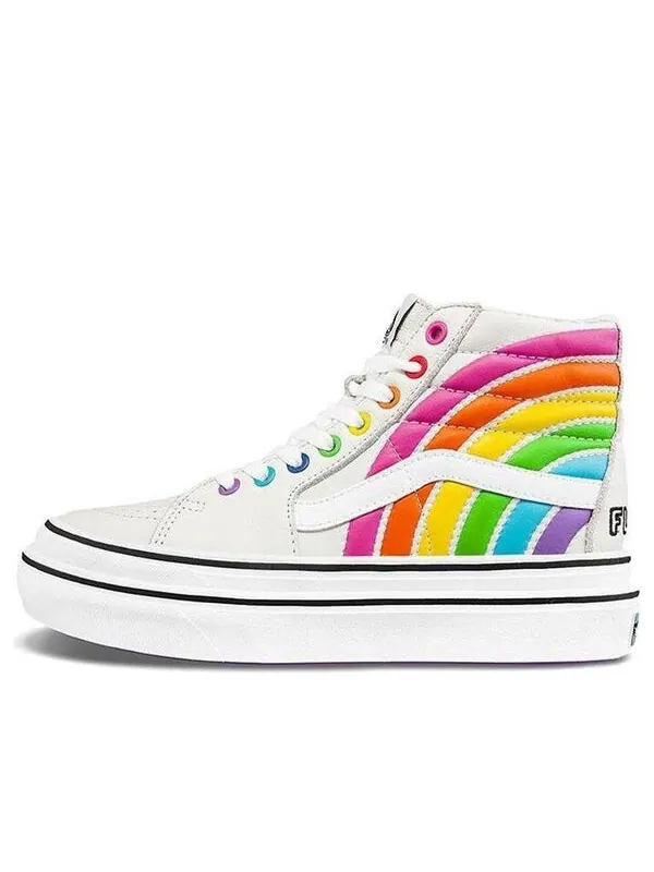 Кроссовки flour shop x super comfycush sk8-hi 'rainbow' Vans — изображение 1 из 4, белый/мульти