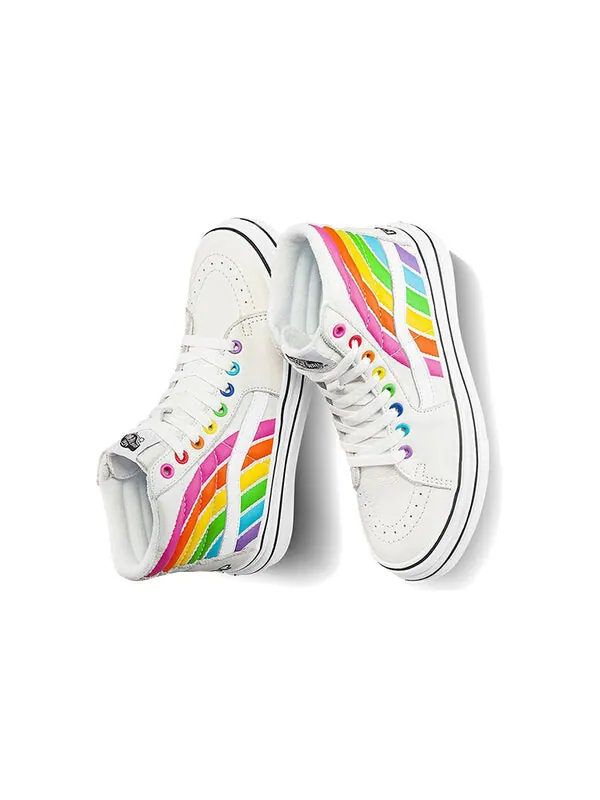Кроссовки flour shop x super comfycush sk8-hi 'rainbow' Vans — изображение 4 из 4, белый/мульти
