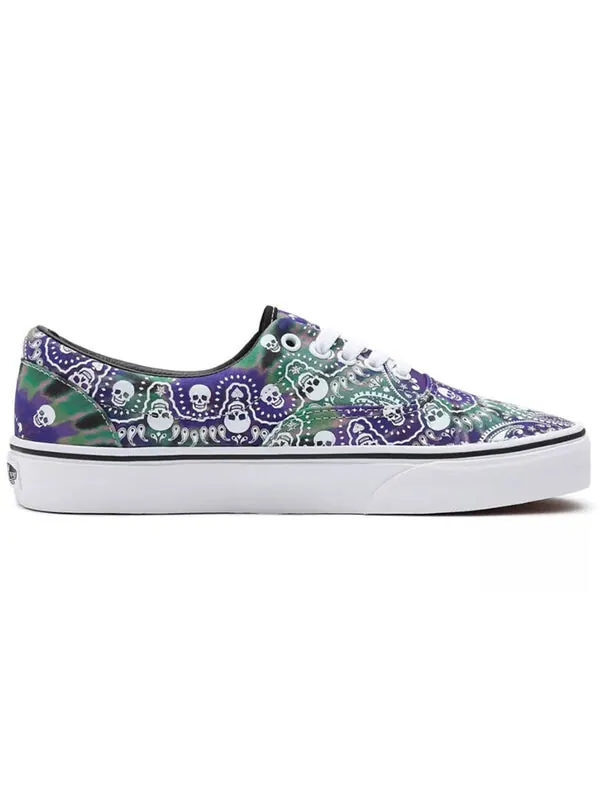 Кроссовки era 'bandana tie dye skull' Vans — изображение 2 из 4, фиолетовый/зеленый