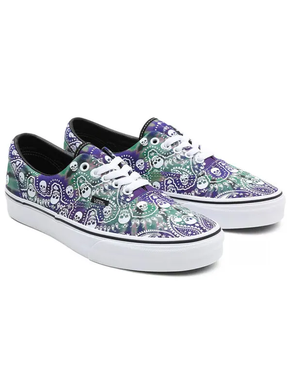 Кроссовки era 'bandana tie dye skull' Vans — изображение 3 из 4, фиолетовый/зеленый