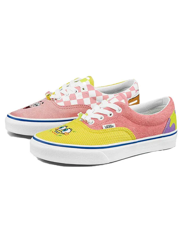Кроссовки spongebob squarepants x era 'best friends' Vans — изображение 2 из 4, розовый/желтый