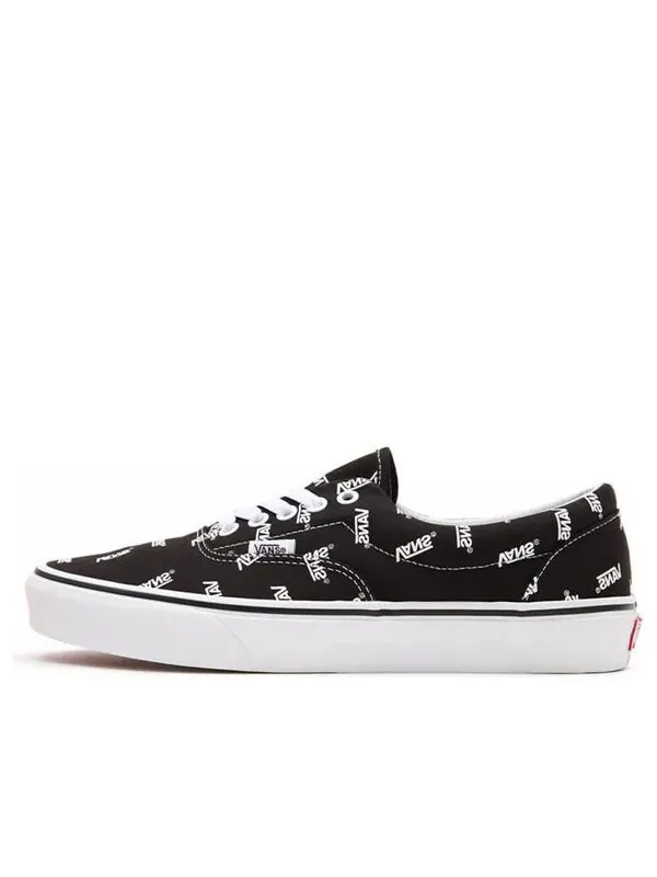Кроссовки era 'allover logo - black white' Vans — изображение 1 из 4, черный/белый