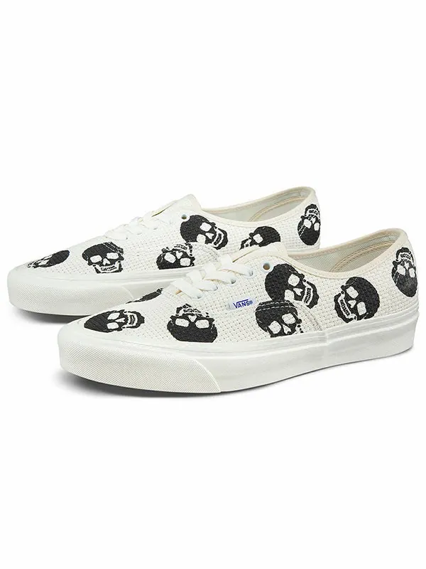 Кроссовки authentic 44 dx 'anaheim factory - needlework skull' Vans — изображение 2 из 4, черный/белый