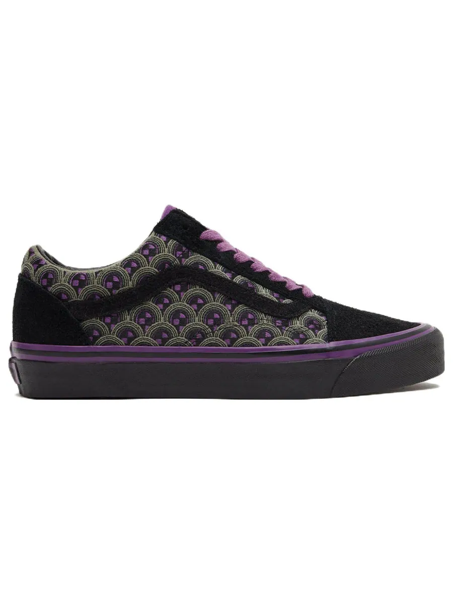 Кеды Vans Old Skool x size? 'Black Purple' — изображение 2 из 5, черный