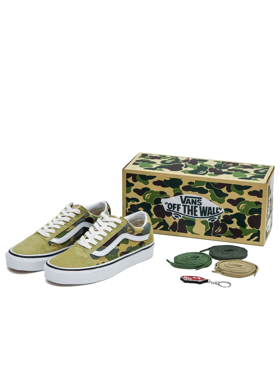 Кеды Vans BAPE x Old Skool 36 DX 'Green Camo' — изображение 1 из 7, зеленый