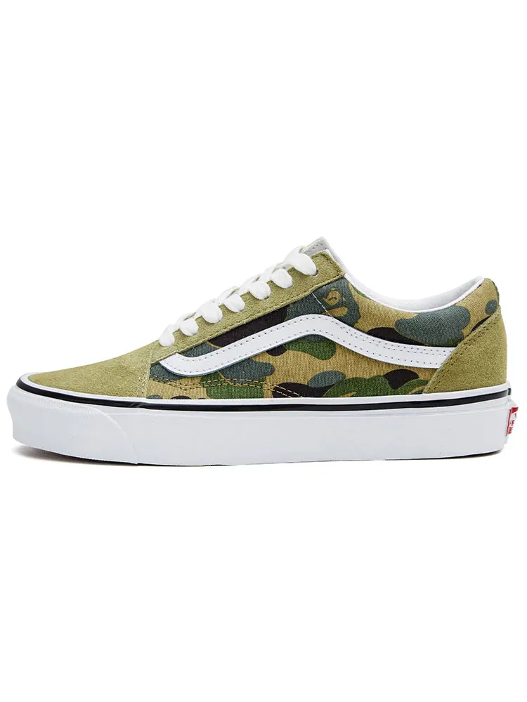 Кеды Vans BAPE x Old Skool 36 DX 'Green Camo' — изображение 2 из 7, зеленый