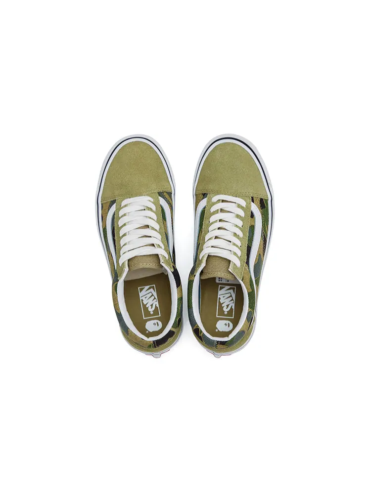 Кеды Vans BAPE x Old Skool 36 DX 'Green Camo' — изображение 5 из 7, зеленый
