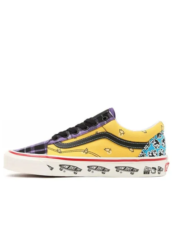 Кроссовки anaheim factory old skool 36 dx sneakers purple/yellow Vans — изображение 1 из 4, фиолетовый/желтый