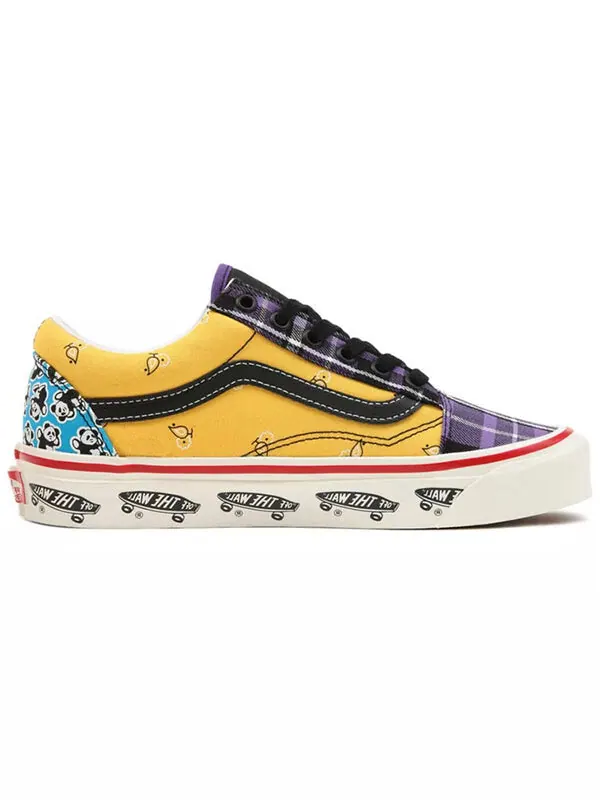 Кроссовки anaheim factory old skool 36 dx sneakers purple/yellow Vans — изображение 2 из 4, фиолетовый/желтый