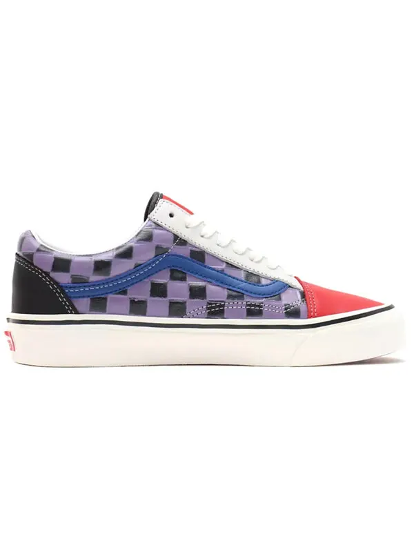 Кроссовки old skool 36 dx low-top sneakers purple/red/white Vans — изображение 2 из 4