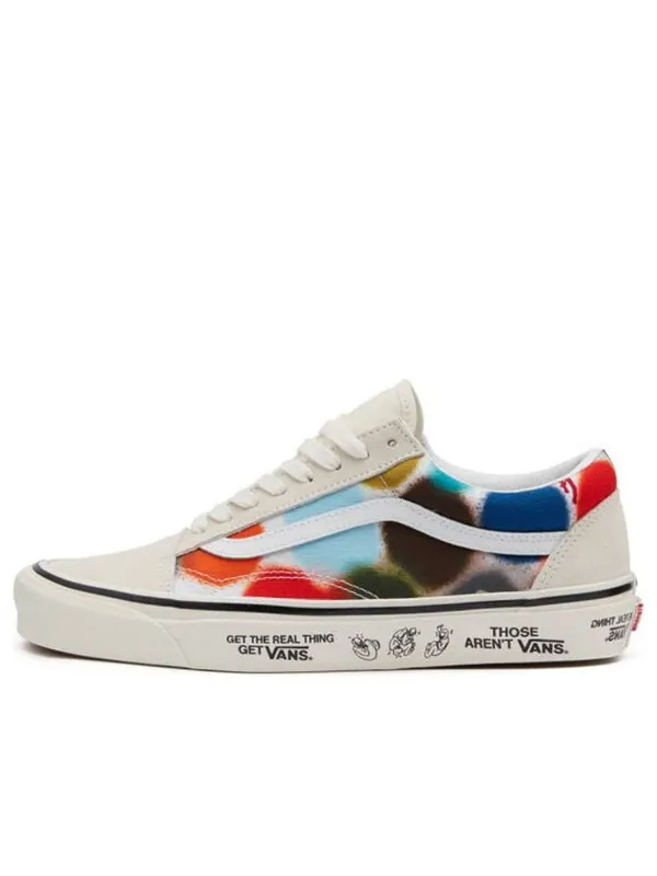 Кроссовки old skool sneakers white/red/blue Vans — изображение 1 из 4, белый/красный/синий