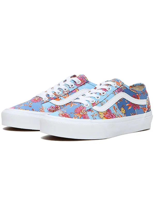 Кроссовки liberty fabrics x old skool tapered 'patchwork floral' Vans — изображение 2 из 4, синий/красный