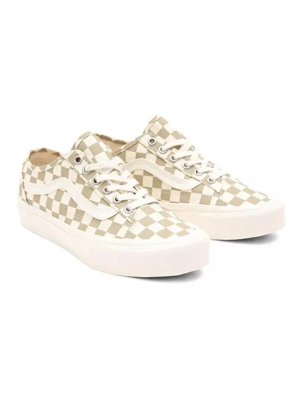 Кроссовки old skool tapered 'eco theory - checkerboard cornstalk' Vans — изображение 3 из 4, белый/желтый