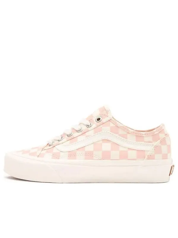 Кроссовки old skool tapered 'eco theory - checkerboard peachy keen' Vans — изображение 1 из 4, розовый белый