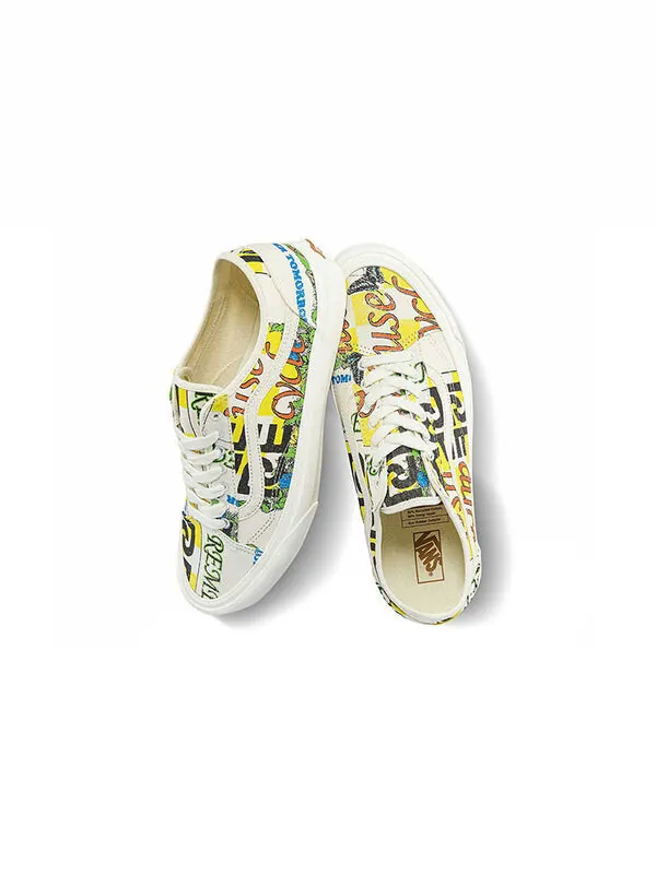 Кроссовки old skool eco theory tapered 'white yellow black' Vans — изображение 4 из 4, белый/желтый/черный