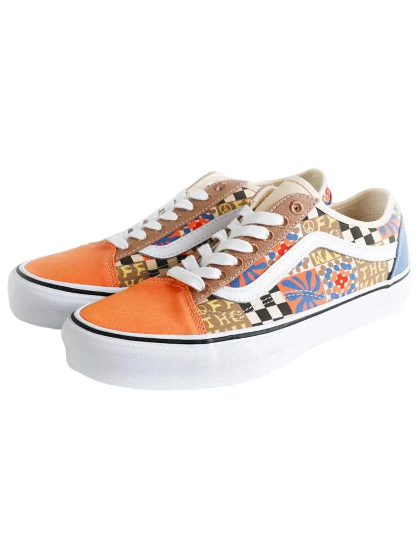 Кеды Vans Old Skool Tapered 'Orange White Blue' — изображение 3 из 6, коричневый