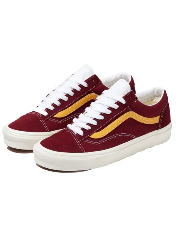 Кроссовки style 36 sneakers red wine red Vans — изображение 3 из 4, винный красный