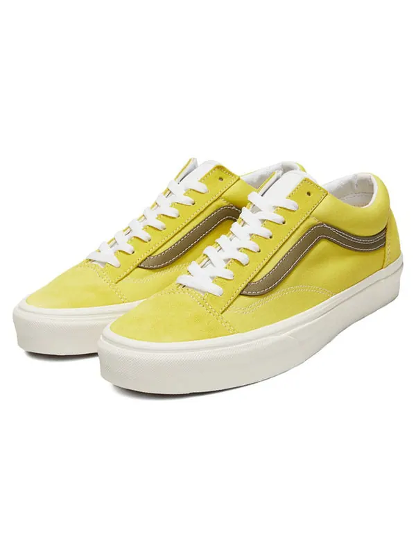 Кроссовки style 36 'green sheen' Vans — изображение 3 из 4, желтый/белый