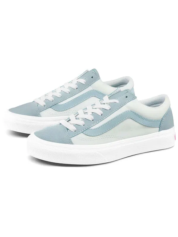 Кроссовки style 36 splicing contrasting colors low tops casual skateboarding shoes blue Vans — изображение 2 из 4, синий