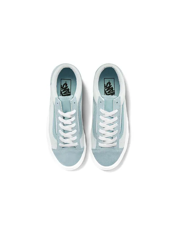 Кроссовки style 36 splicing contrasting colors low tops casual skateboarding shoes blue Vans — изображение 3 из 4, синий