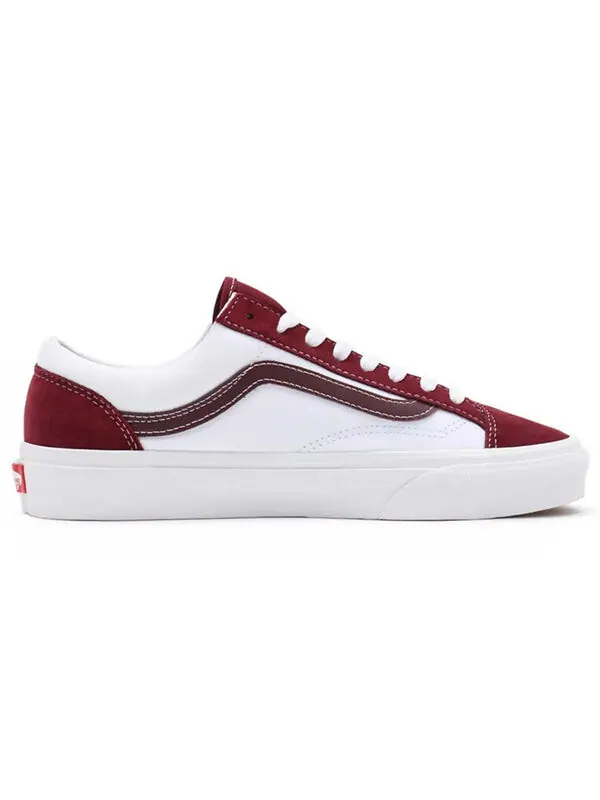 Кроссовки style 36 'classic sport - port royale' Vans — изображение 2 из 4, белый/красный