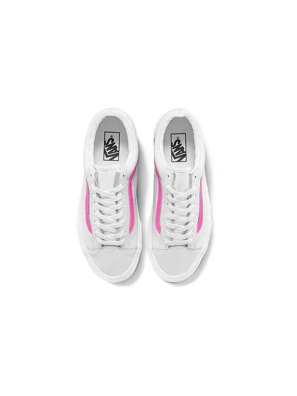 Кроссовки style 36 'leather pop - sugar plum' Vans — изображение 3 из 4, серый/розовый красный