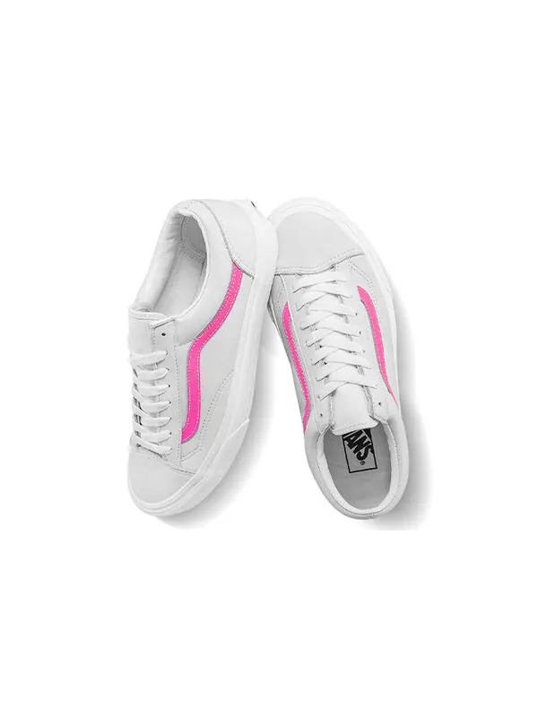 Кроссовки style 36 'leather pop - sugar plum' Vans — изображение 4 из 4, серый/розовый красный