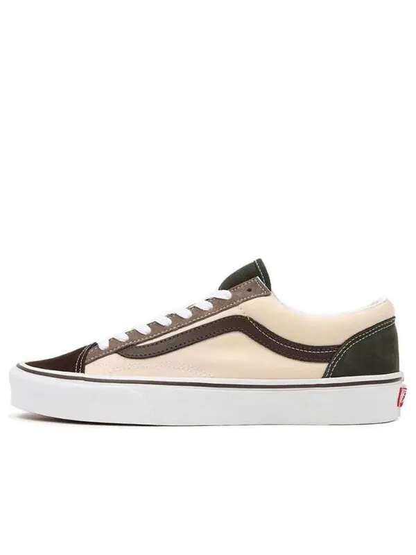 Кроссовки style 36 'color block - demitasse' Vans — изображение 1 из 4, хаки/коричневый/белый