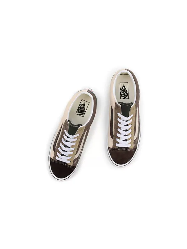 Кроссовки style 36 'color block - demitasse' Vans — изображение 4 из 4, хаки/коричневый/белый