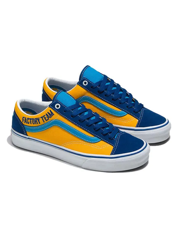 Кроссовки style 36 x our legends Vans — изображение 2 из 4, синий/желтый
